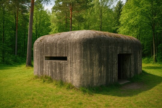 A WWII-era fortified shelter for protection
