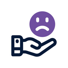 bad review duotone icon. Sleek and modern vector icon for websites, mobile apps, marketing materials, and corporate design. Fully scalable and ready to use.