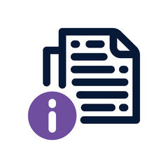 information duotone icon. Sleek and modern vector icon for websites, mobile apps, marketing materials, and corporate design. Fully scalable and ready to use.