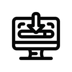 installation line icon. Clean and minimalist vector icon for websites, mobile apps, presentations, and logos. Fully scalable and customizable for any project.