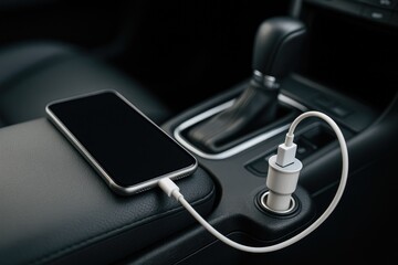 Automobile USB charging port for mobile devices