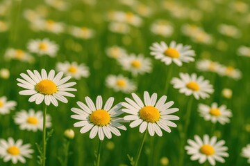 Obraz premium A Meadow Filled with Chamomile Flowers