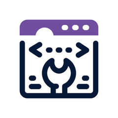 software service duotone icon. Sleek and modern vector icon for websites, mobile apps, marketing materials, and corporate design. Fully scalable and ready to use.