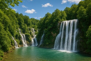 Spectacular Cascade of 33 Waterfalls