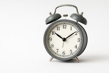 A monochrome clock displaying alarm time with directional arrows indicating a duration of two hours forty-five minutes or fourteen hours forty-five minutes