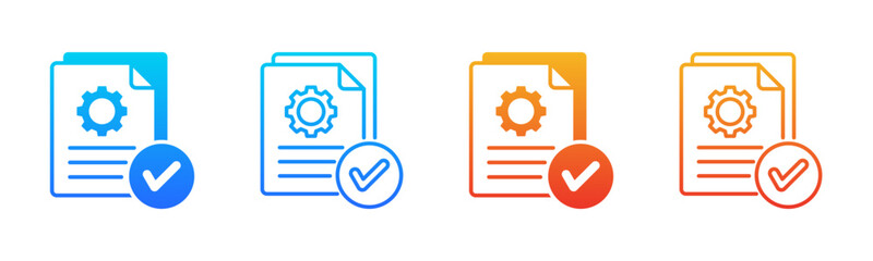 Compliance Workflow icon sheet multiple style collection