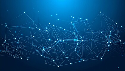 未来を繋ぐデジタルネットワークの抽象概念