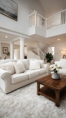 Spacious and Inviting Living Room with Elegant Furniture Arrangement