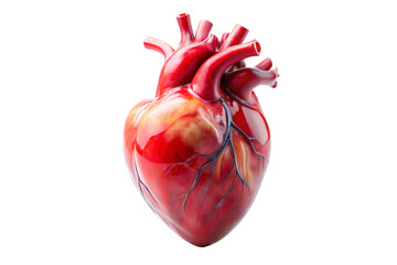 3D Rendering of beautiful, trending and realistic Heart with white background