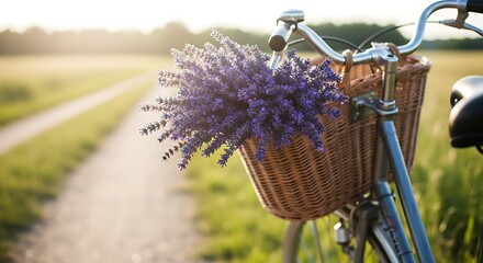 Summer Bicycle Ride Lavender Fields and Countryside Escape