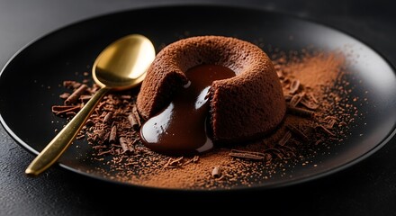 Decadent Chocolate Lava Cake A Molten Center of Rich, Dark Chocolate Indulgence