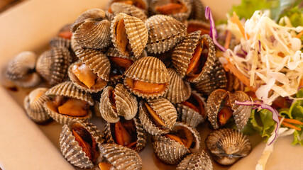 Clam Seafood Dish With Veggies