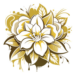 graffiti-style-white-and-gold-floral-fusion--urb