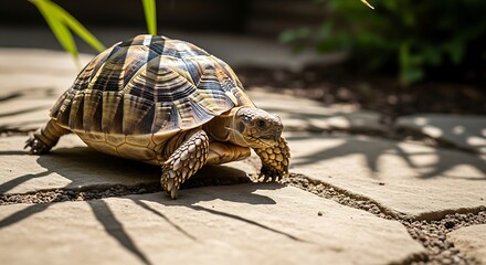 A Majestic Tortoise Shell, Slow Pace, and Garden Habitat