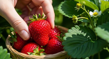 Picking Perfect Strawberries A Guide to Harvesting and Enjoying Fresh, Strawberries from Your Garden or Local Farm