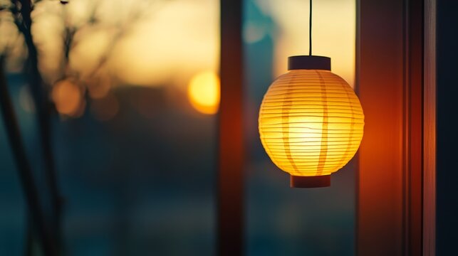 glowing paper lantern, spiritual release, cinematic twilight background, light fading into distance - Powered by Adobe