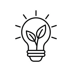 Green energy vector icon and symbol design. Renewable energy concept