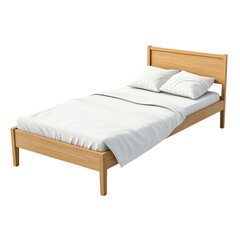 Modern Wooden Single Bed: Simple & Elegant Bedroom Furniture