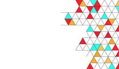 Abstract geometric background with isometric. Digital cube isometric on white background.