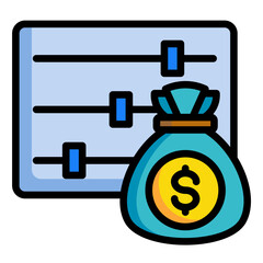 Salary Adjustment  Icon Element For Design