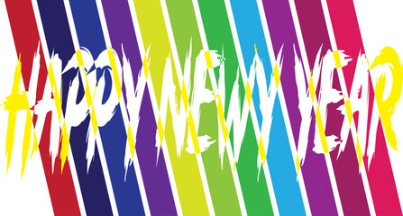 Abstract colorful background with vibrant rainbow lines and a dynamic arrow design illustrating business growth