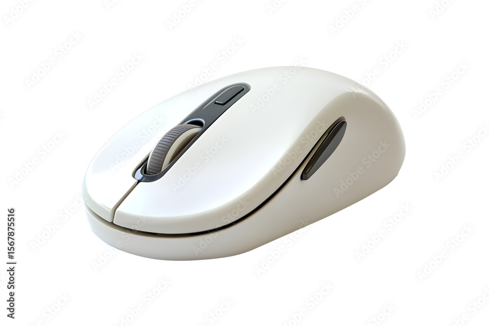 Fototapete wireless computer mouse on transparent background