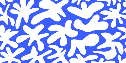 Abstract organic shape background doodle hand drawn background