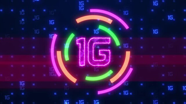 1G Mobile Network Technology Concept,1G Wireless Technology, First Generation 1G Mobile Internet, Retro 1G Connection,Classic 1G Signal,  Foundation of Mobile Networks.History of Wireless Technology.