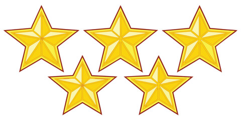 A Collection of Golden Stars Shining Brightly Symbolizing Success and Achievement with Elegant Design and Warm, Inviting Aesthetics