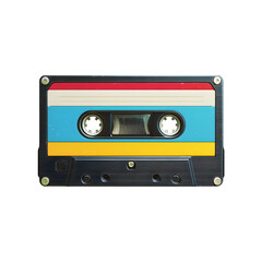 Naklejka premium Vintage Cassette Tape, isolated on white background 