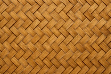 Detailed view of a handcrafted bamboo weaving pattern as a textured background