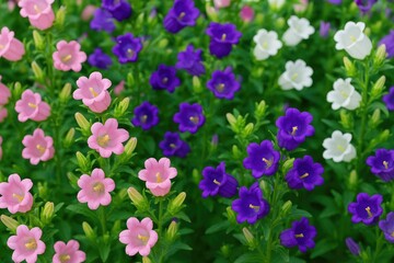 Vibrant chimes and floral arrangements