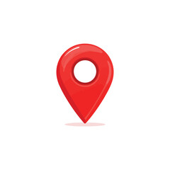 Map Location Pin Vector Icon.