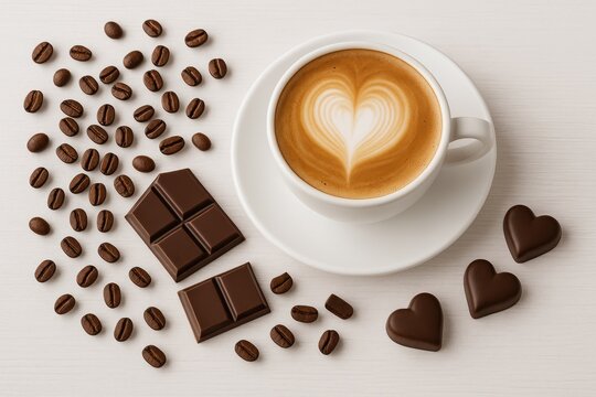 Naklejki Sweet and Delicious Coffee Experience