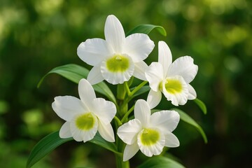 Fototapeta premium Blooming Dendrobium Starlight Orchid Display