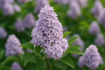 Typical Lilac Weigela blossom showcasing a cluster of purple flowers