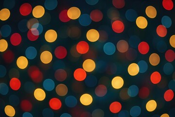 Fototapeta premium Vibrant Bokeh Effect with Festive Christmas Theme