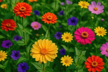 Vivid close-up of a vibrant floral bloom