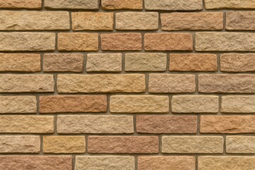 Obraz premium Detailed view of a rough stone wall surface