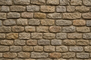Obraz premium Close-up of aged stone wall with intricate texture as backdrop