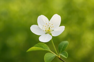 Fototapeta premium Elegant White Flower in the Wilderness