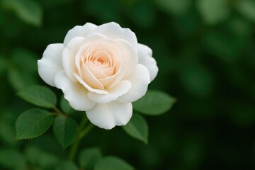 Fragile blossom of a rose