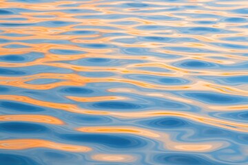 Vivid Abstract of Flowing Water Surface in Macro View