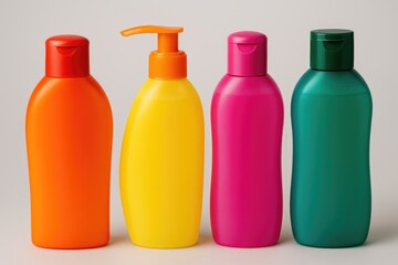 Coloring plastic bottles using cosmetic dishwashing liquids