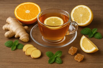 Soothing Herbal Remedy: Ginger-Infused Tea for Cold Relief