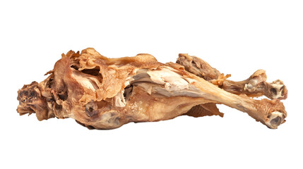 legs piece meat isolated on white background