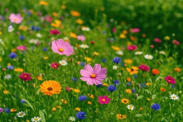 Fototapeta premium Vibrant Blossom Display in the Garden