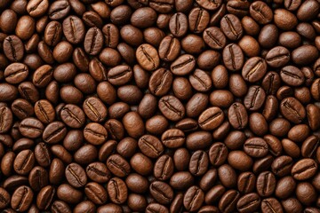 Fototapeta premium Rich aroma of roasted coffee beans and espresso creating the perfect cappuccino experience