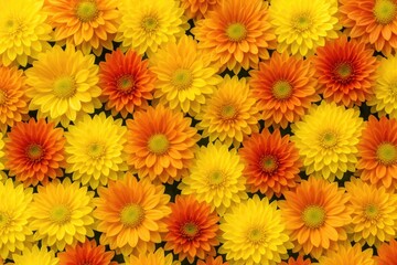 Blooming Chrysanthemum Blossoms