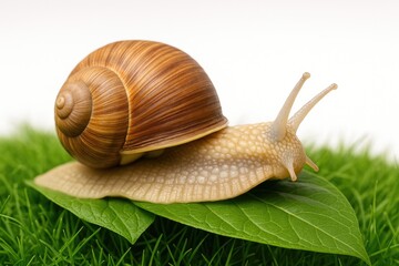 Detailed view of a stunning snail